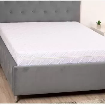 Saltea cu spuma poliuretanica SOMNART 100x200, inaltime 17 cm, ortopedica, husa detasabila cu fermoar, fermitate medie imagine