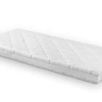 Saltea cu spuma poliuretanica Somnart Air-flow 180x200, inaltime 16 cm, super-ventilata, husa 3D Bumbac Natur lavabila, detasabila, hipoalergenica, rulata, fermitate medie imagine