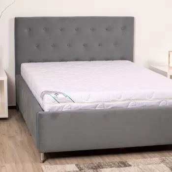 Saltea cu spuma poliuretanica Somnart HypoallergenicMed Bumbac 160x200, inaltime 16 cm, hipoalergenica, husa cu fermoar, rulata, fermitate medie imagine