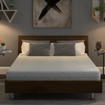 Saltea cu spuma poliuretanica Somnart Optimax Ortopedic 150x200, inaltime 18 cm, ortopedica, husa detasabila si lavabila, rulata, fermitate medie imagine