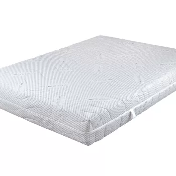 Saltea cu spuma poliuretanica Somnexpert Silver FORTE, 90x200, inaltime 20 cm, ortopedica, husa ioni argint lavabila, manere, fermitate mare imagine
