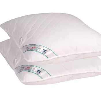 SET 2 Perne Medicinale Hipoalergenice Somnart 40x40cm, HypoallergenicMed, 100% fibra poliester, lavabile la 95 de grade, fermitate medie spre tare imagine