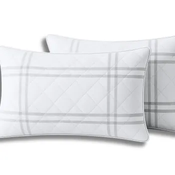 Set 2 Perne Somnart matlasate Grid Confort 50x70 cm imagine