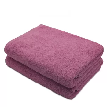 Set 2 prosoape de corp bumbac 100%, 600gsm, Somnart, 70x140cm, roz imagine