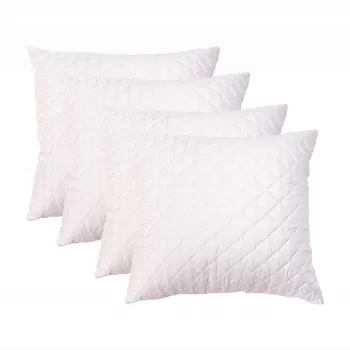 Set 4 perne matlasate Somnart, 70x70 cm, microfibra cu fibre de carbon imagine