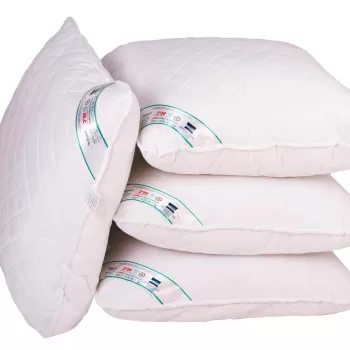 Set 4 Perne Medicinale Hipoalergenice SomnART 40x40cm, HypoallergenicMed, matlasate, lavabile la 95 de grade, fermitate medie spre tare imagine