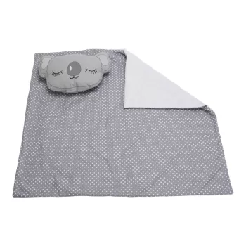 Set paturica 100x110 cm brodata + perna Urs Koala imagine