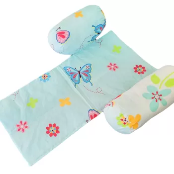 Suport de siguranta SomnArt cu paturica impermeabila pentru bebelusi, Fluturi imagine