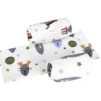 Suport de siguranta SomnArt cu paturica impermeabila pentru bebelusi, Racheta imagine