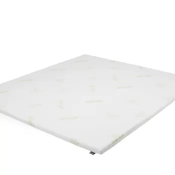 Topper Aloe Vera 140x190x4 cm, husa detasabila si lavabila, fermitate medie imagine