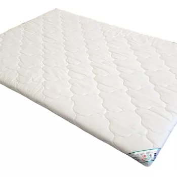 Topper cu memorie, husa bumbac, detasabila, spalare la 90?C, HypoallergenicMed Somnart, 90x200 cm imagine