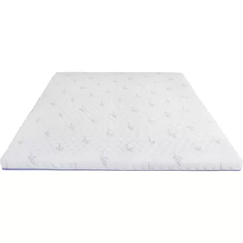 Topper cu spuma poliuretanica Superconfort Lavant 7 Zone 160x200, husa detasabila si lavabila, tratament lavanda, fermitate medie imagine