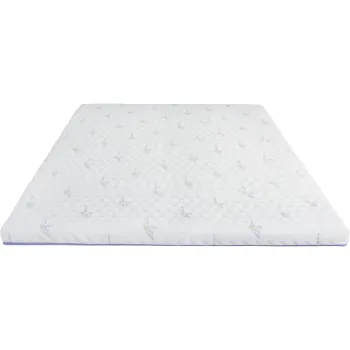 Topper cu spuma poliuretanica Superconfort Lavant 7 Zone 180x200, husa detasabila si lavabila, tratament lavanda, fermitate medie imagine