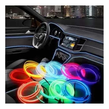 Banda decorativa auto LED 3 metri, pentru interior imagine