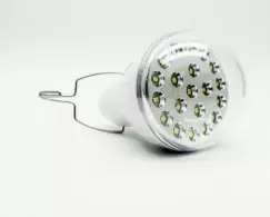Bec cu leduri ,portabil si mini panou solar inclus pentru incarcare , Baterie reincarcabila , 5W,LL-028 imagine