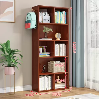 Biblioteca din PAL cu 5 rafturi, 170x60x24cm imagine