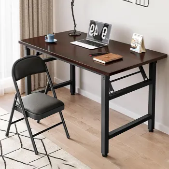 Birou pliabil, cadru metalic, lemn MDF 16mm, 120x60cm imagine