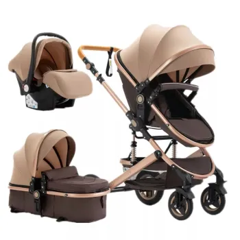 Carucior pliabil pentru copii, 3 in 1, Multifunctional - Landou, Scaun Auto si Carucior Sport imagine