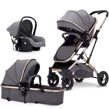 Carucior pliabil pentru copii, 3 in 1, Multifunctional - Landou, Scaun Auto si Carucior Sport imagine