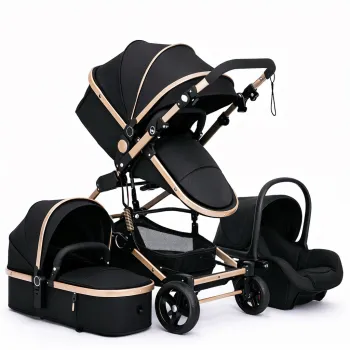 Carucior pliabil pentru copii, 3 in 1, Multifunctional - Landou, Scaun Auto si Carucior Sport imagine