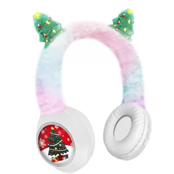 Casti Wireless Bluetooth cu aspect de brad de Craciun din plus imagine