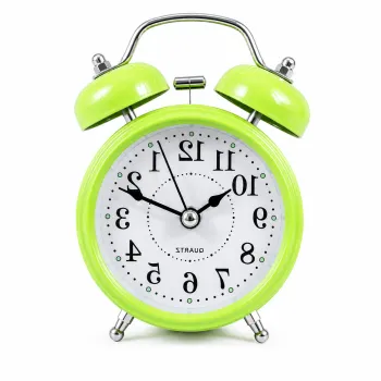 Ceas de masa cu alarma, stil clasic - 12 x 8 cm imagine
