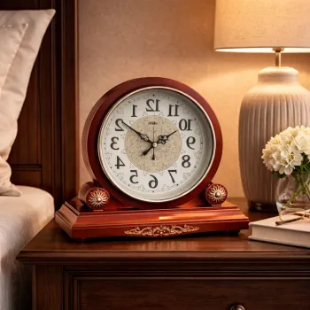 Ceas de masa decorativ - design elegant vintage 26 x 35 cm imagine