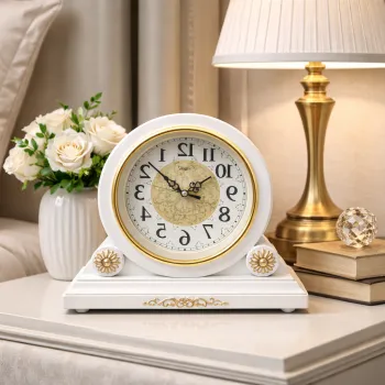 Ceas de masa decorativ - design elegant vintage 26 x 35 cm imagine