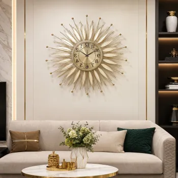 Ceas de Perete Decorativ Premium ,,Soare