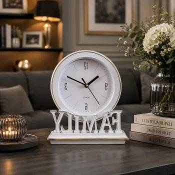Ceas Decorativ de Masa ,,HOME / FAMILY