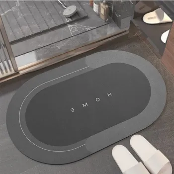 Covoras silicon super absorbant pentru baie, cu uscare rapida imagine