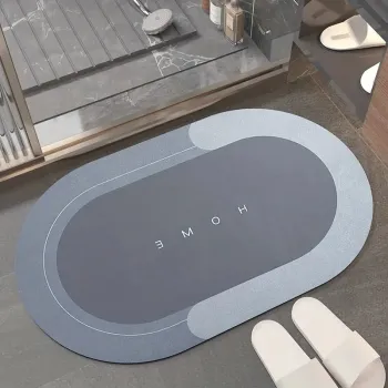 Covoras silicon super absorbant pentru baie, cu uscare rapida imagine