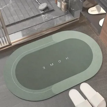 Covoras silicon super absorbant pentru baie, cu uscare rapida imagine