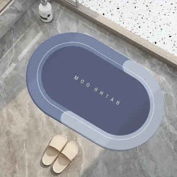 Covoras silicon super absorbant pentru baie, cu uscare rapida imagine