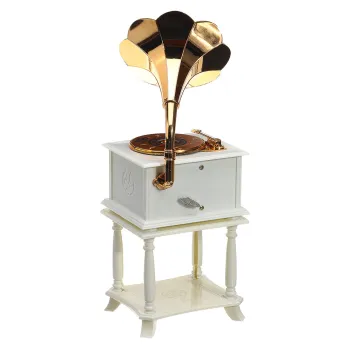 Cutie muzicala retro tip Gramofon decorativ 33.8 x 12.5 x 11 cm imagine