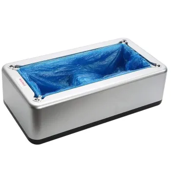 Dispenser huse de unica folosinta pentru pantofi, cu mecanism metalic clema T, capacitate 60 bucati imagine