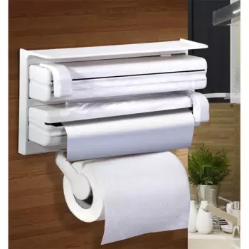 Dispenser triplu de bucatarie pentru hartie, folie aluminiu si folie stretch imagine