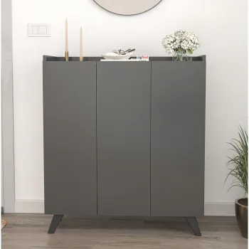 Dulap multifunctional cu 3 usi, Design scandinav modern 103.5 x 90 x 30cm imagine