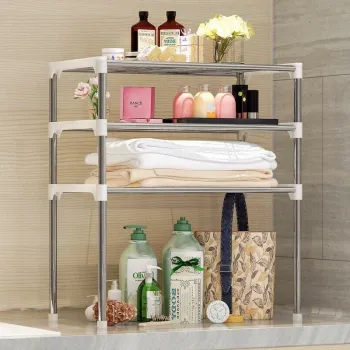 Etajera tip raft multifunctional pentru bucatarie sau baie 60x65x24cm imagine