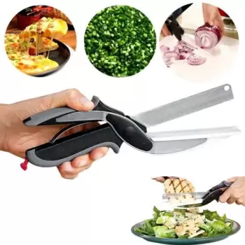 Foarfeca de bucatarie 2 in 1 pentru legume sau verdeata imagine