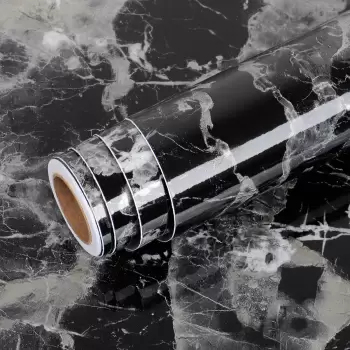 Folie imitatie marmura autoadeziva pentru bucatarie, baie, 60 x 300 cm imagine