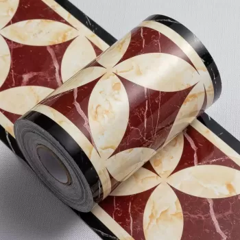 Folie imitatie marmura autoadeziva pentru bucatarie, baie, plinte, borduri, perete, 10 x 500 cm imagine