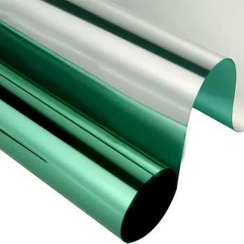 Folie reflexiva pentru geamuri interioare, cu efect de oglinda, protectie solara UV imagine