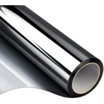 Folie reflexiva pentru geamuri interioare, cu efect de oglinda, protectie solara UV imagine