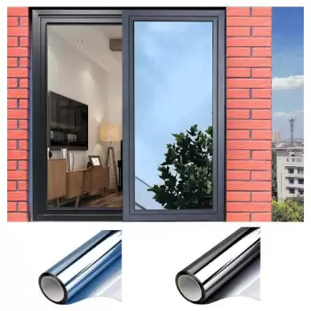 Folie reflexiva pentru geamuri interioare, cu efect de oglinda, protectie solara UV imagine