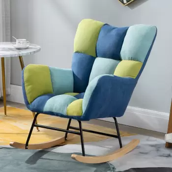 Fotoliu balansoar cu cadru metalic imagine