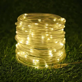 Ghirlanda Luminoasa Decorativa 50m cu 500 LEDuri Tip Furtun, de Exterior imagine