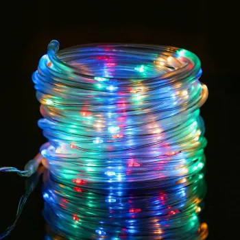 Ghirlanda Luminoasa Decorativa 50m cu 500 LEDuri Tip Furtun, de Exterior imagine