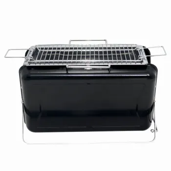 Gratar pe carbuni KLUGMEISTER KY3421, portabil tip valiza, material otel, suprafata gatire 33x20 cm imagine