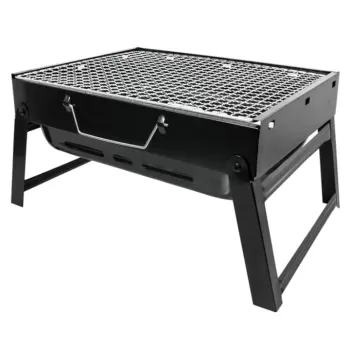 Gratar portabil din tabla pentru camping sau gradina 36x29x6.8cm imagine